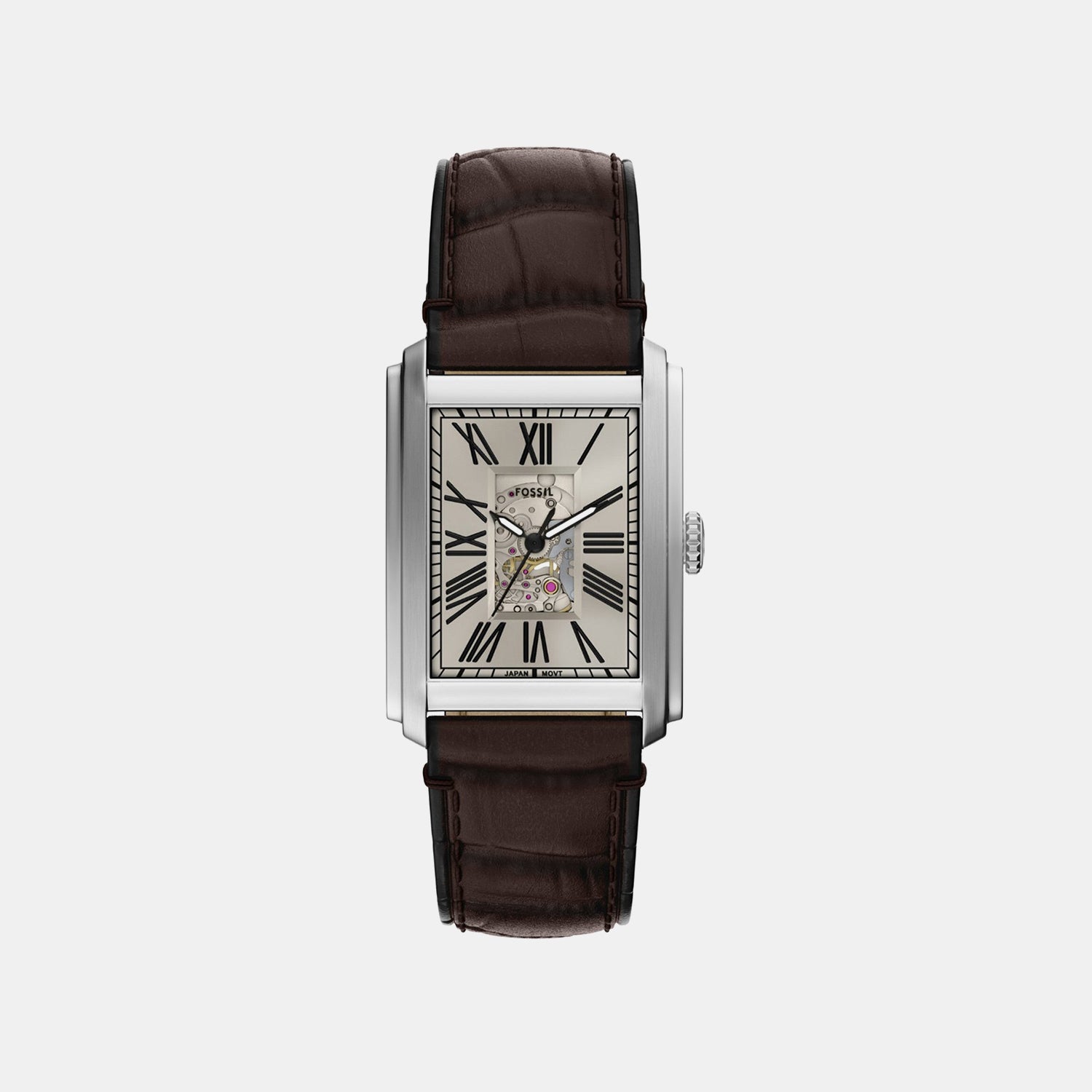 Carraway Men Automatic Beige Dial Analog Leather Watch ME3272