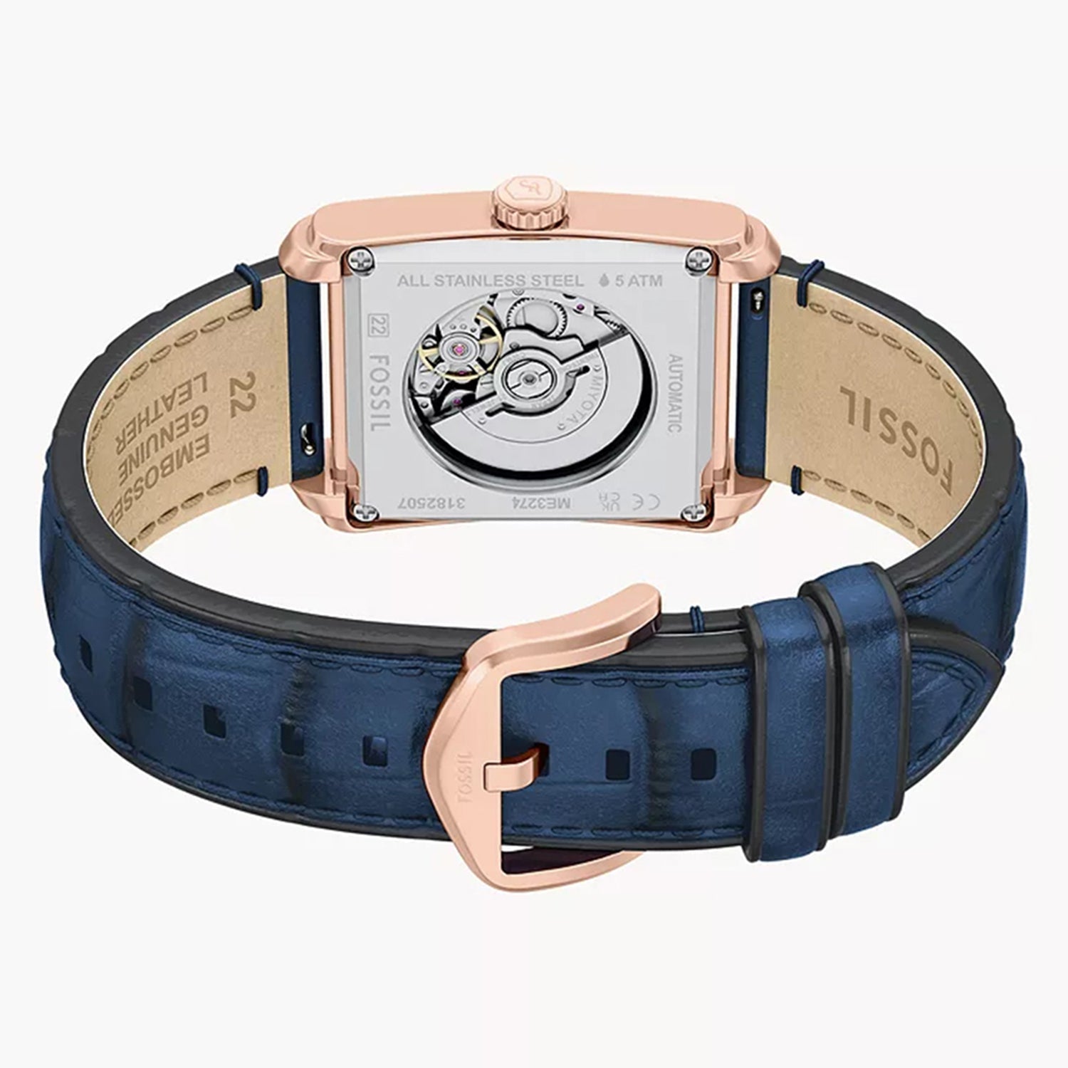 Carraway Men Automatic Silver Dial Analog Leather Watch ME3274