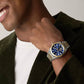 Everett Men Automatic Blue Dial Chronograph Stainless Steel Watch ME3275