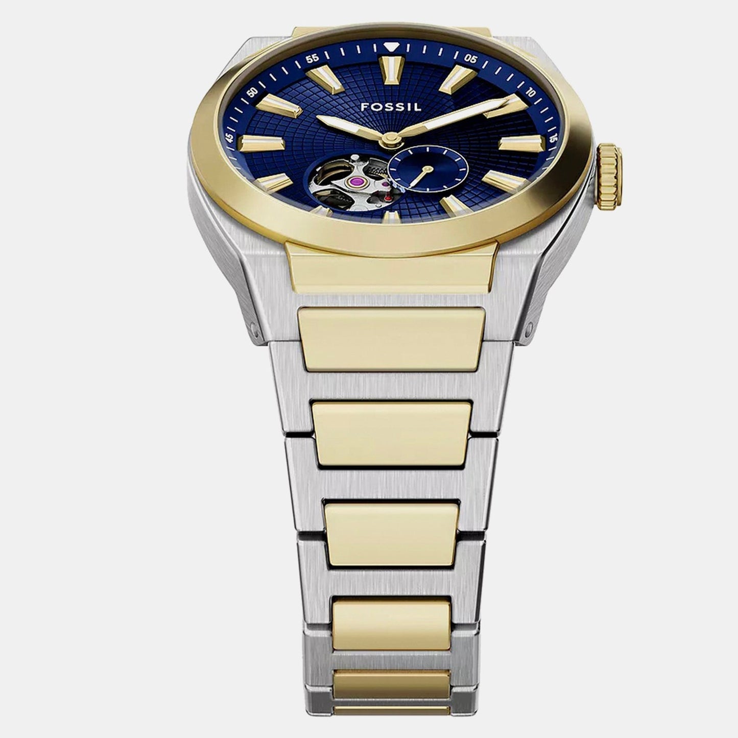 Everett Men Automatic Blue Dial Chronograph Stainless Steel Watch ME3275