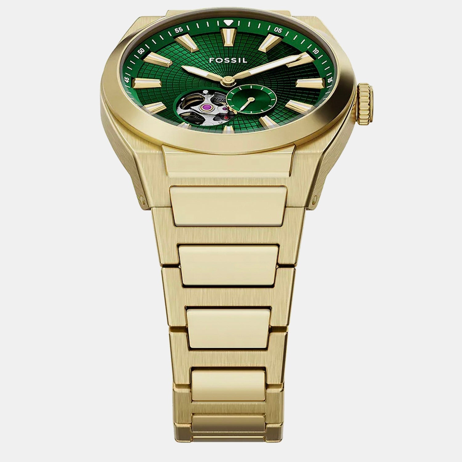 Everett Men Automatic Green Dial Analog Stainless Steel Watch ME3276