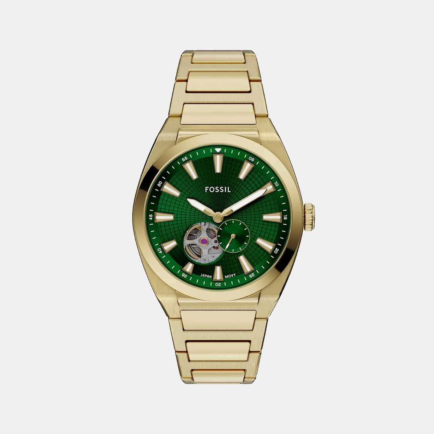 Everett Men Automatic Green Dial Analog Stainless Steel Watch ME3276