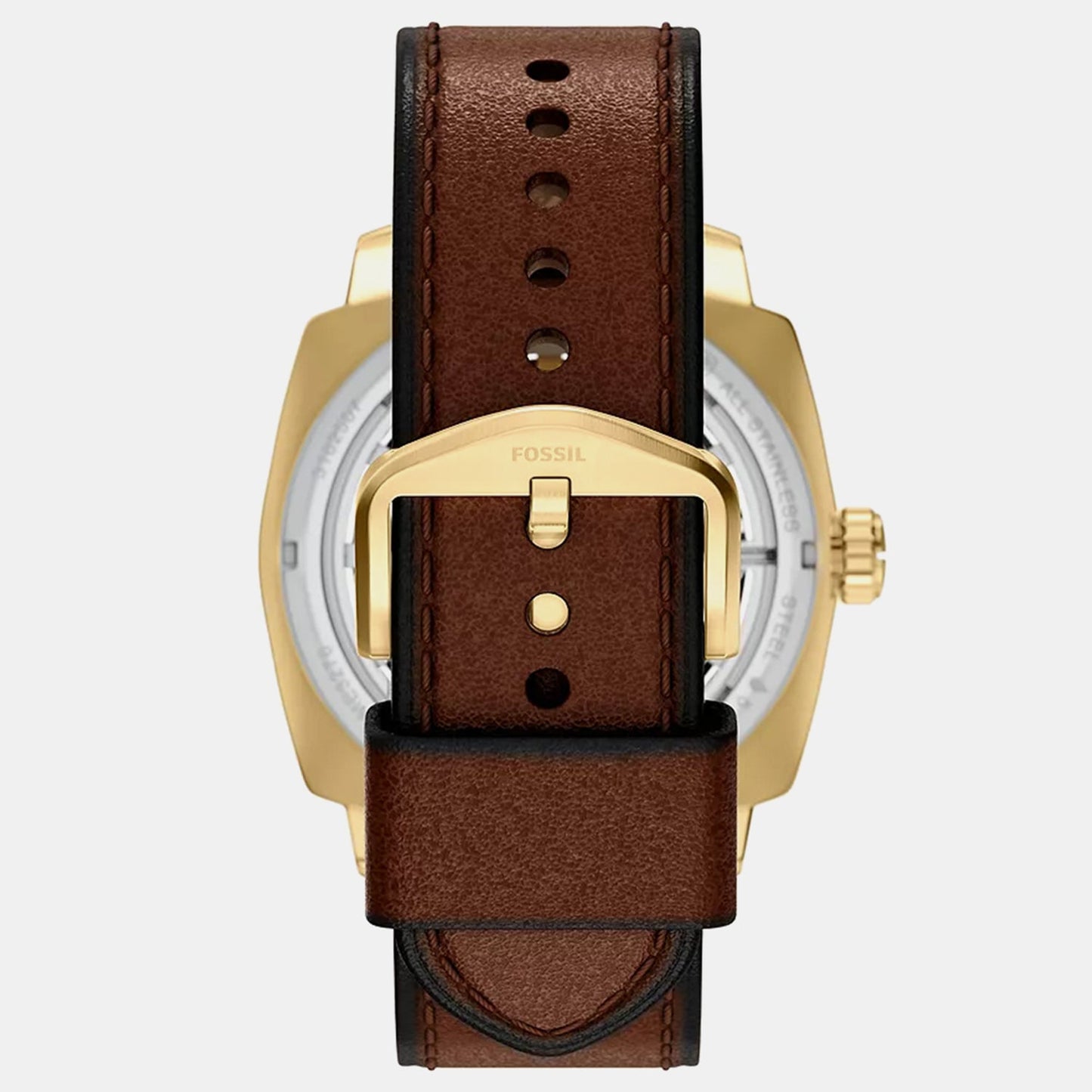 Men Automatic Gold Dial Analog Leather Watch ME3278