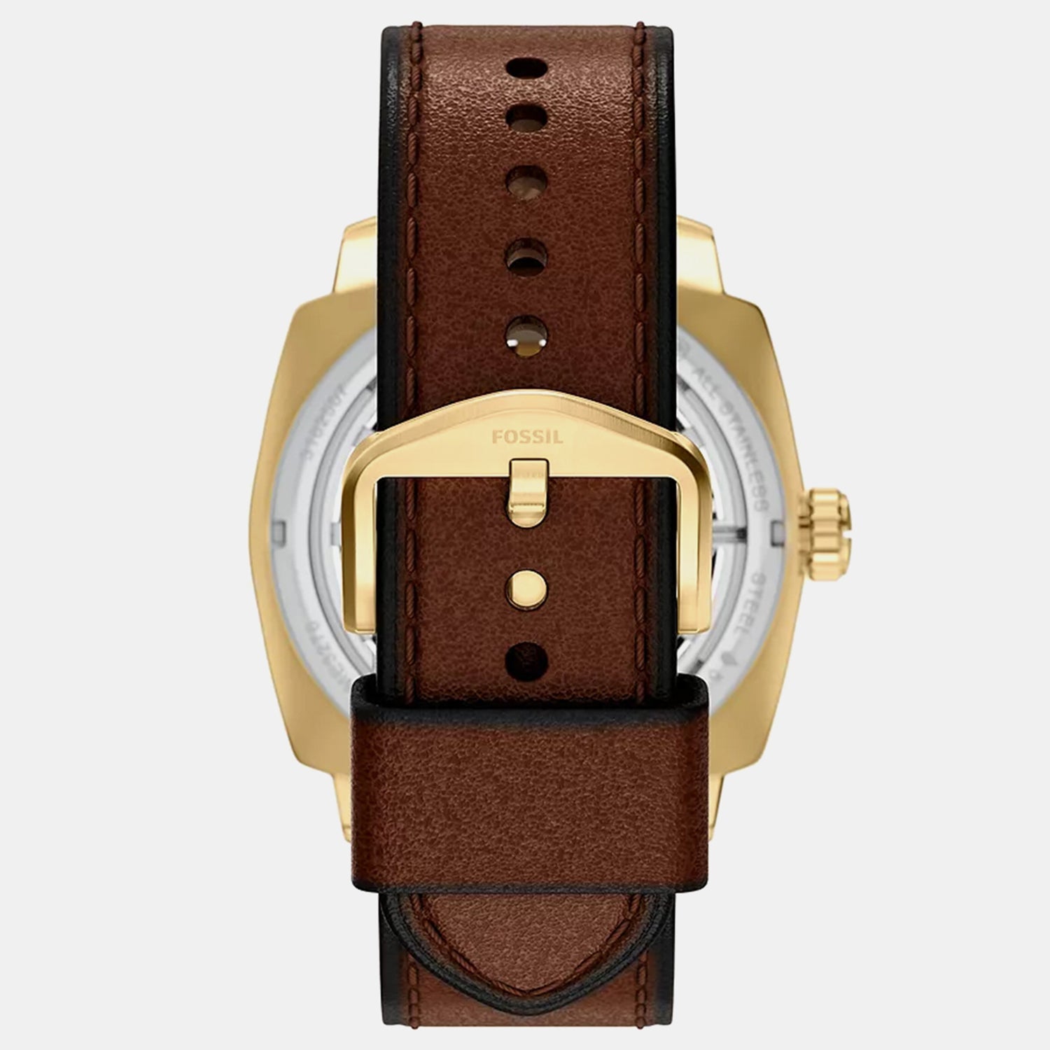 Men Automatic Gold Dial Analog Leather Watch ME3278