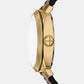 Men Automatic Gold Dial Analog Leather Watch ME3278