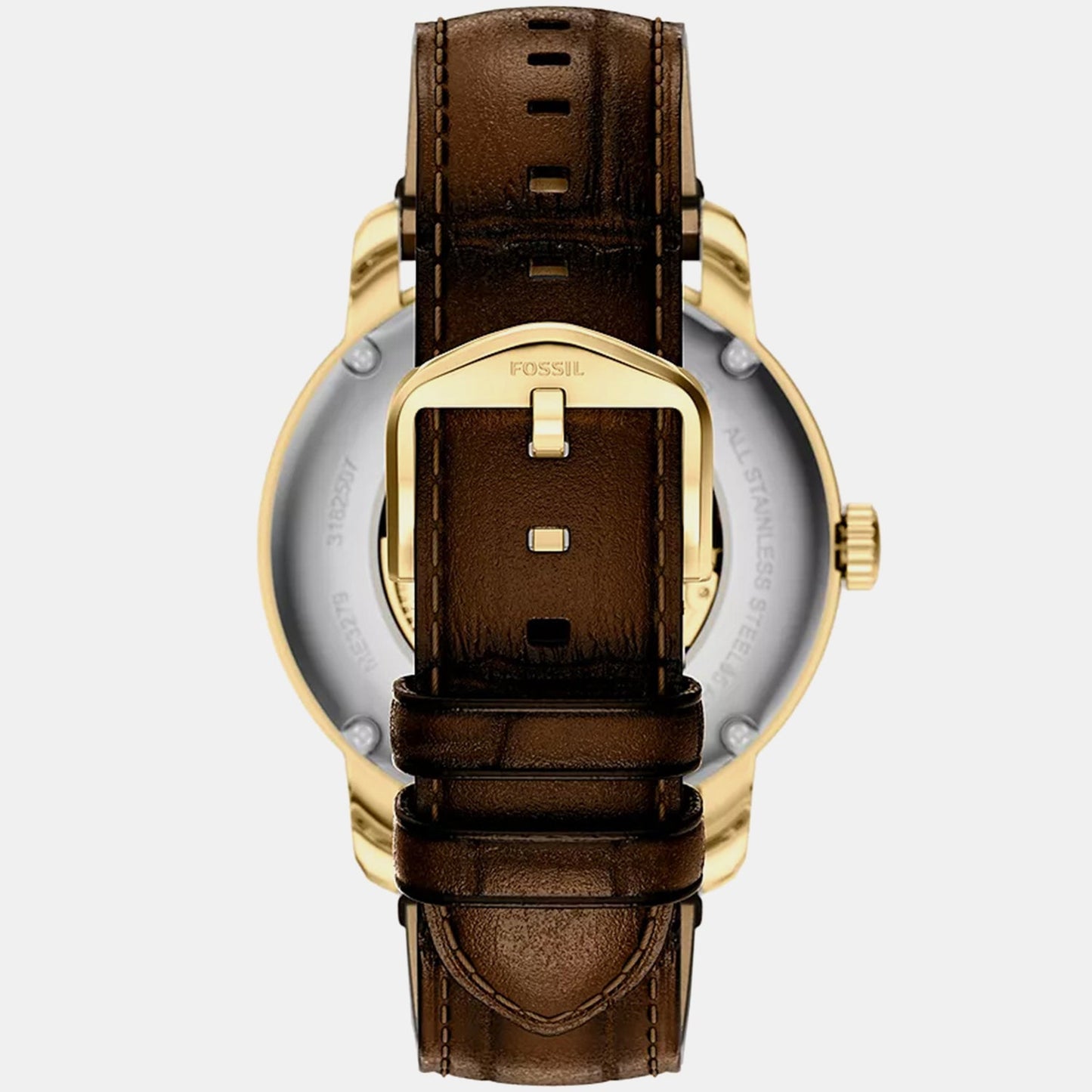 Men Automatic Gold Dial Analog Leather Watch ME3279