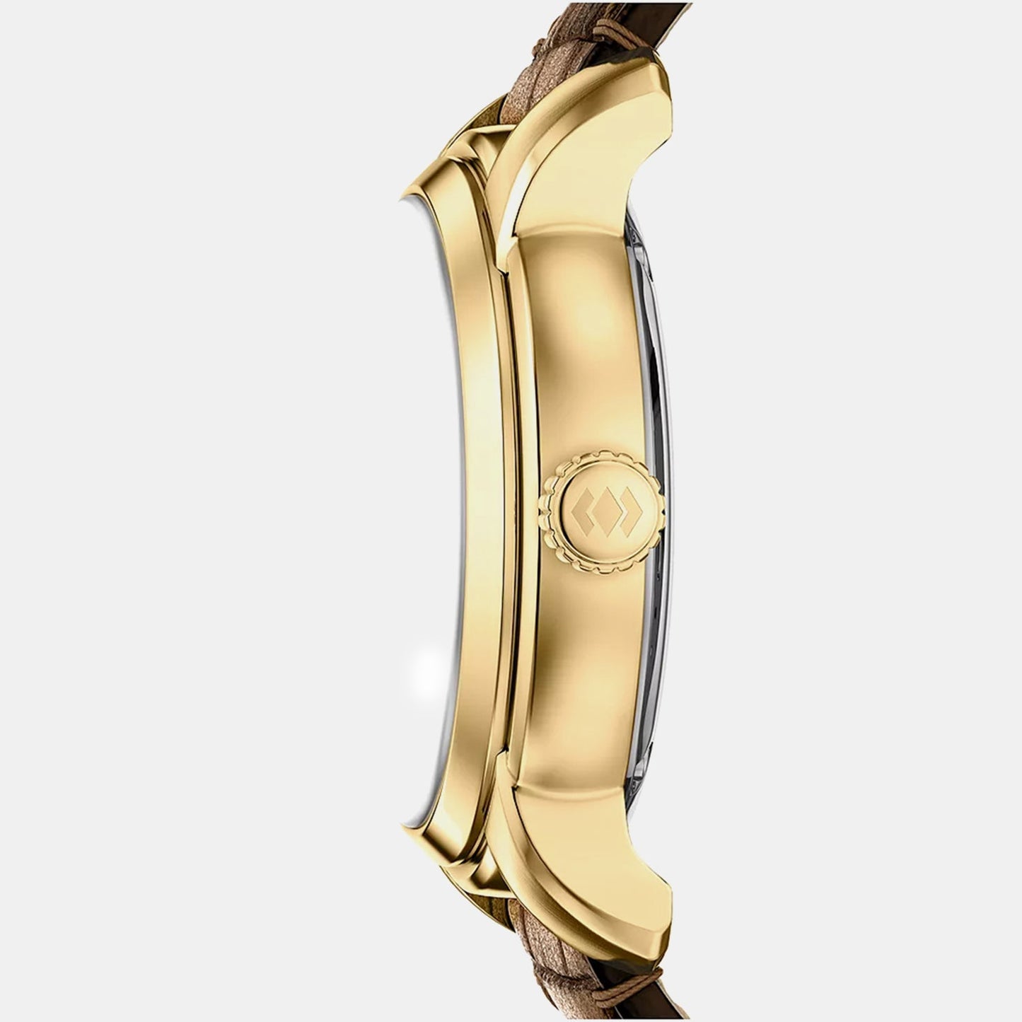 Men Automatic Gold Dial Analog Leather Watch ME3279