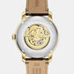 Men Automatic Gold Dial Analog Leather Watch ME3279