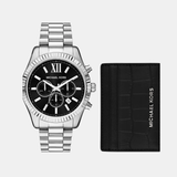 Lexington Men Quartz Black Dial Chronograph Stainless Steel Watch MK1091SET