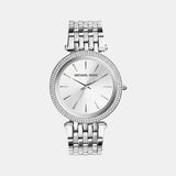 Darci Women Quartz Silver Dial Analog Stainless Steel Watch MK3190