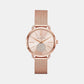 Portia Women Quartz Rose Gold Dial Analog Stainless Steel Watch MK3845