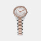 Lauryn Women Quartz White Dial Analog Stainless Steel Watch MK3979