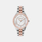Lauryn Women Quartz White Dial Analog Stainless Steel Watch MK3979