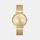 Pyper Women Quartz Gold Dial Analog Stainless Steel Watch MK4339