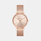 Pyper Women Quartz Rose Gold Dial Analog Stainless Steel Watch MK4340