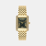 Emery Women Quartz Green Dial Analog Stainless Steel Watch MK4742