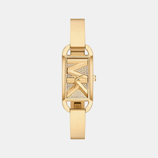 Mk Empire Women Quartz Gold Dial Analog Stainless Steel Watch MK4840