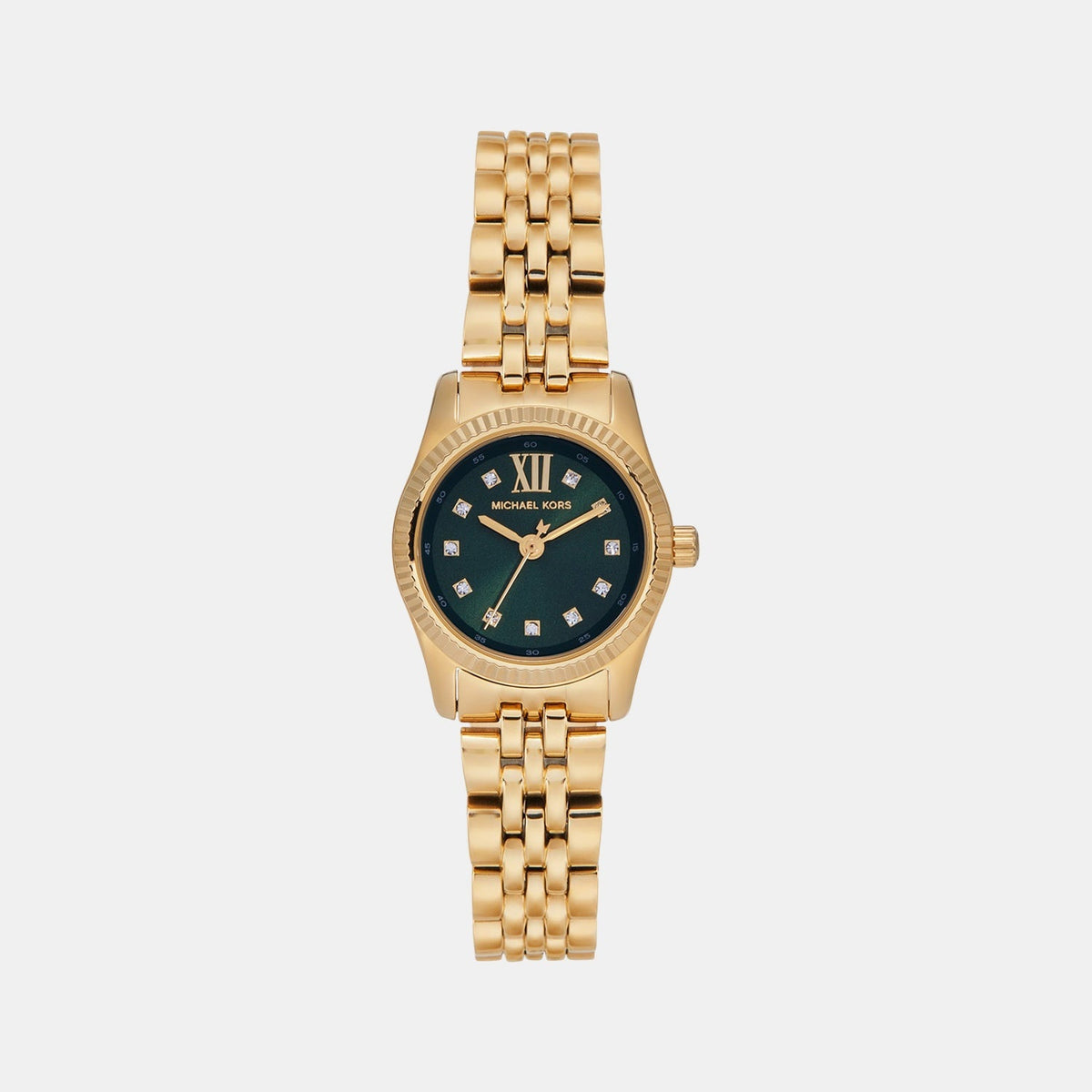 Lexington Women Quartz Green Dial Analog Stainless Steel Watch MK4842