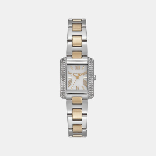 Emery Women Quartz Mother Of Pearl Dial Analog Stainless Steel Watch MK4882