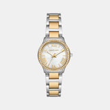 Sage Women Quartz Mother Of Pearl Dial Analog Stainless Steel Watch MK4910