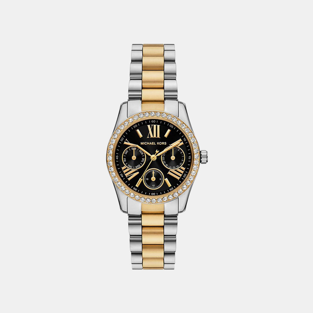 Lexington Women Quartz Black Dial Analog Stainless Steel Watch MK4925
