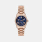 Lexington Women Quartz Blue Dial Analog Stainless Steel Watch MK4926