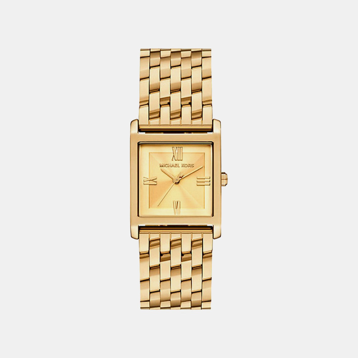 Georgie Women Quartz Gold Dial Analog Stainless Steel Watch MK4934