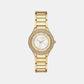 Sylvia Women Quartz White Dial Analog Stainless Steel Watch MK4941