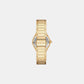 Sylvia Women Quartz White Dial Analog Stainless Steel Watch MK4941