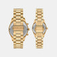 Lexington Women Quartz Gold Dial Analog Stainless Steel Watch MK4950SET