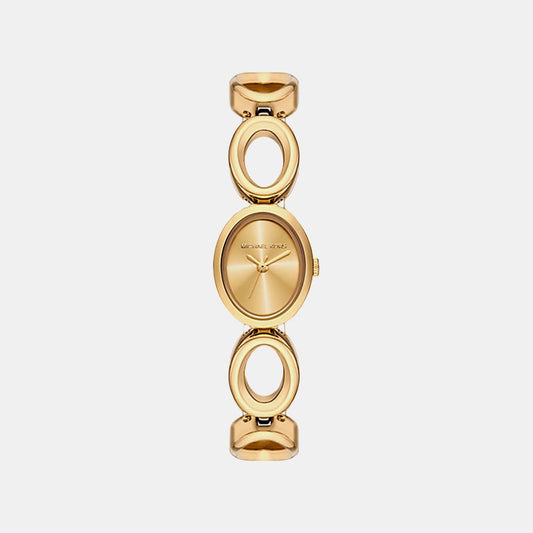 Maude Women Quartz Gold Dial Analog Stainless Steel Watch MK4957