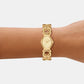 Maude Women Quartz Gold Dial Analog Stainless Steel Watch MK4957