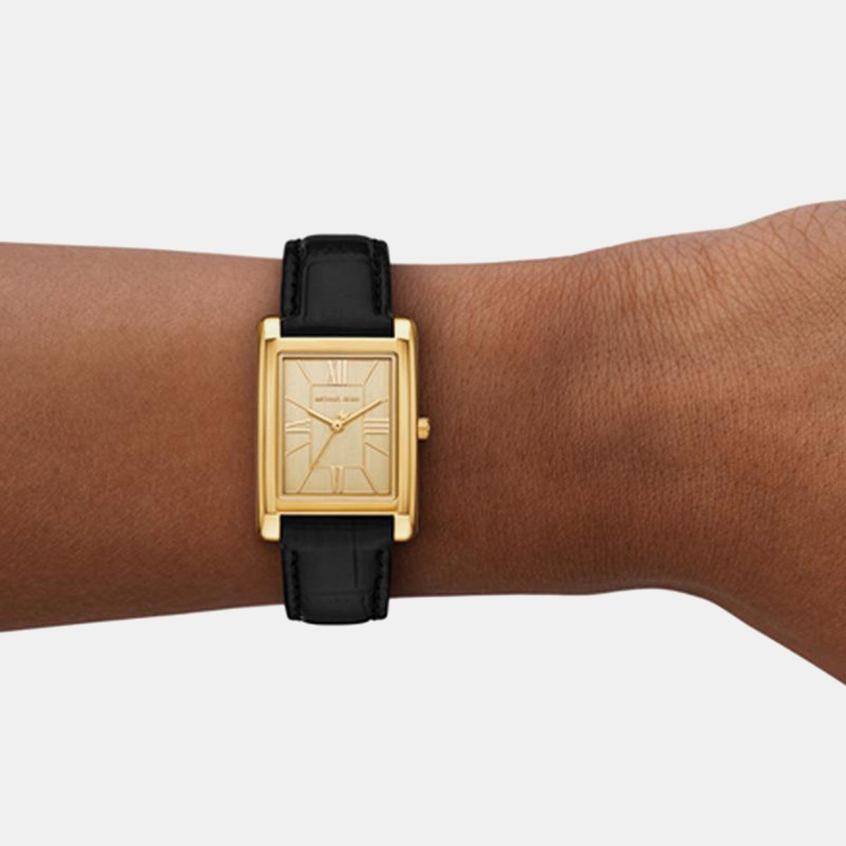 Essex Women Quartz Gold Dial Analog Stainless Steel Watch MK4965