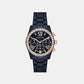 Lexington Women Quartz Blue Dial Chronograph Ceramic Watch MK4969
