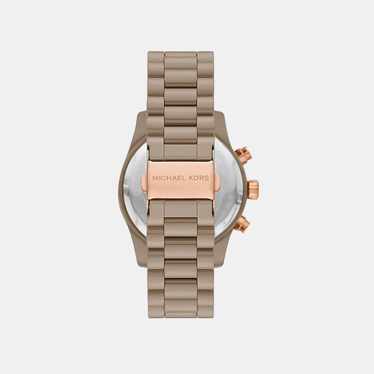 Lexington Women Quartz Nude Dial Chronograph Ceramic Watch MK4970