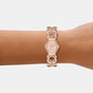 Maude Women Quartz Rose Gold Dial Analog Stainless Steel Watch MK4981