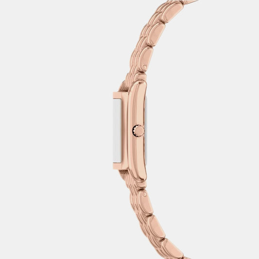 Essex Women Quartz Rose Gold Dial Analog Stainless Steel Watch MK4998