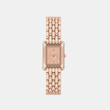 Essex Women Quartz Rose Gold Dial Analog Stainless Steel Watch MK4998