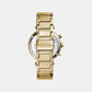 Parker Women Quartz Gold Dial Chronograph Stainless Steel Watch MK5354