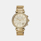 Parker Women Quartz Gold Dial Chronograph Stainless Steel Watch MK5354