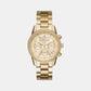 Bryant Women Quartz Gold Dial Chronograph Stainless Steel Watch MK6356