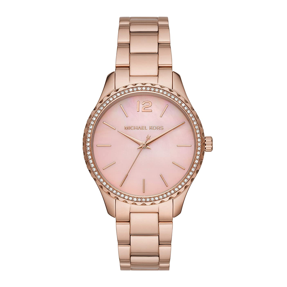 Michael Kors Women Stainless Steel Layton Wrist Watch MK6848