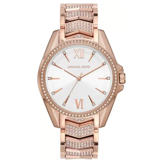 Michael Kors Women Stainless Steel Whitney Wrist Watch MK6858