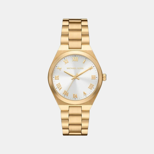 Lennox Women Quartz White Dial Analog Stainless Steel Watch MK7391