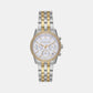 Bryant Women Quartz White Dial Chronograph Stainless Steel Watch MK7532