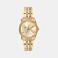 Bryant Women Quartz Gold Dial Analog Stainless Steel Watch MK7540