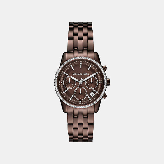 Bryant Women Quartz Brown Dial Analog Stainless Steel Watch MK7559