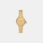 Pyper Women Quartz Gold Dial Analog Stainless Steel Watch MK7572