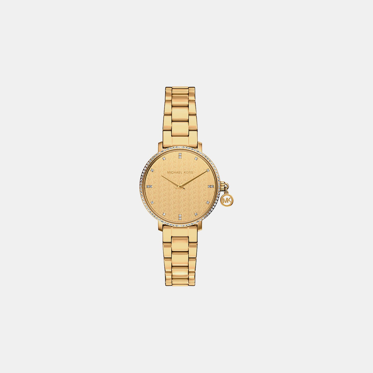 Pyper Women Quartz Gold Dial Analog Stainless Steel Watch MK7572