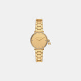 Pyper Women Quartz Gold Dial Analog Stainless Steel Watch MK7572